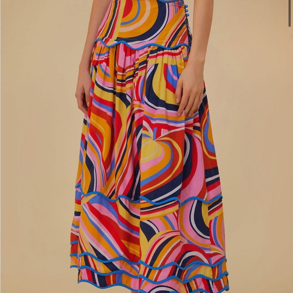 Farm Rio Colorwaves Two-Piece Set xxs - Picture 3 of 13